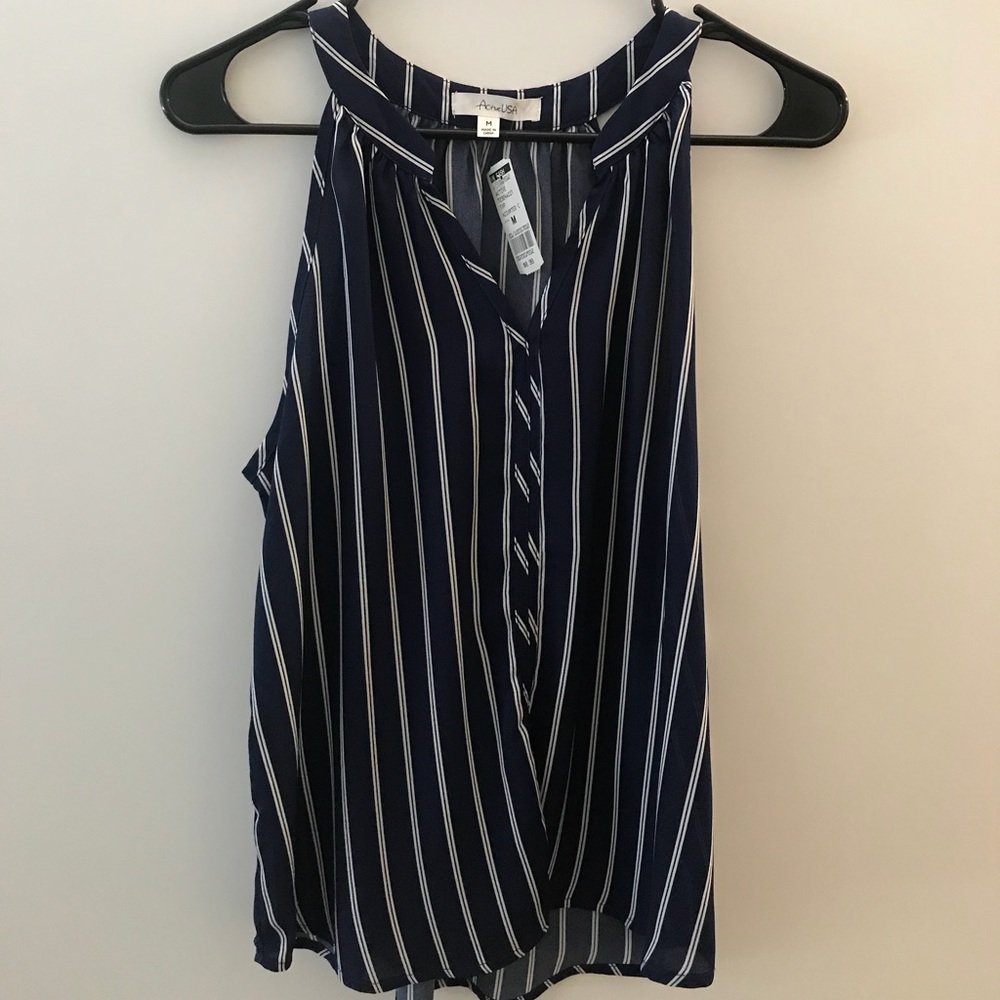 Navy Blue dressy tank top